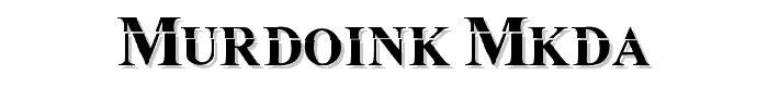 MuRdOiNk MKDA font
